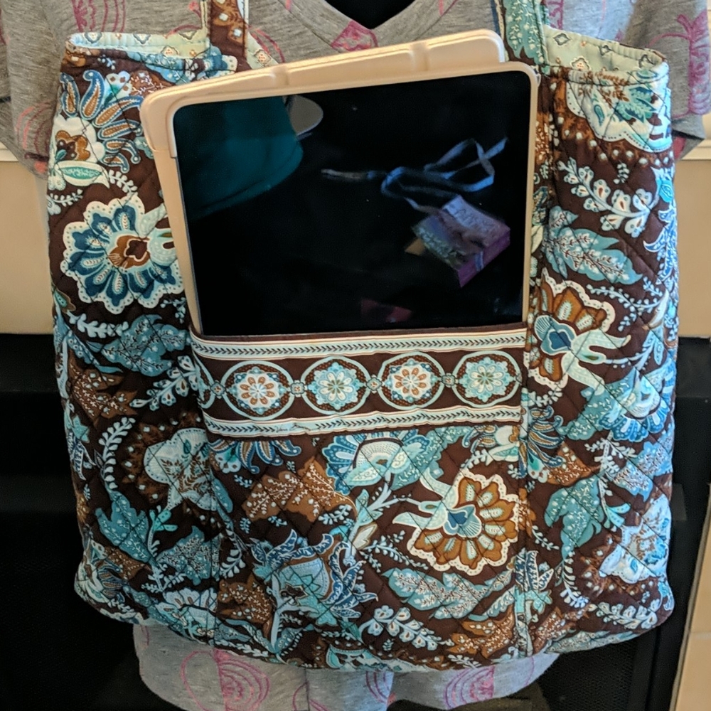 Vera Bradley Java Blue retired pattern - Picture 10 of 16